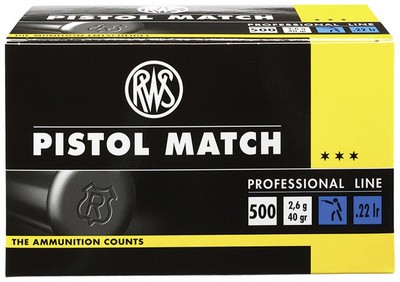 RWS 22 LR PISTOL MATCH PAR 500