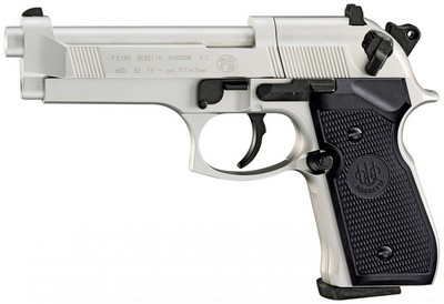 UMAREX BERETTA 92FS NICKELE 4.5