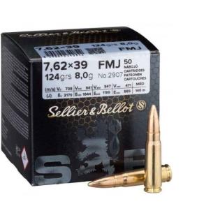 SELLIER BELLOT 7,62X39 FMJ 123 PAR 1000