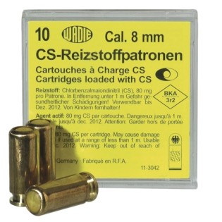 CARTOUCHE GAZ CS 8MM