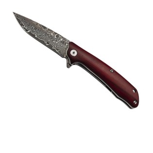 Couteau Puma-tec Bois De Santal 10,5cm Damas Industriel