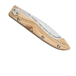 Couteau Dozorme Compostelle Voie D'arles Olivier 12,5cm