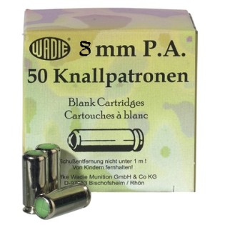 Munitions Cartouche 8 mm Blanc Pa