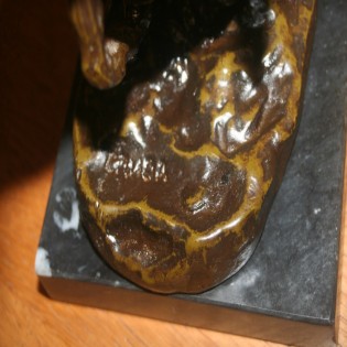 Bronze Cowboy Sur Son Cheval Remington